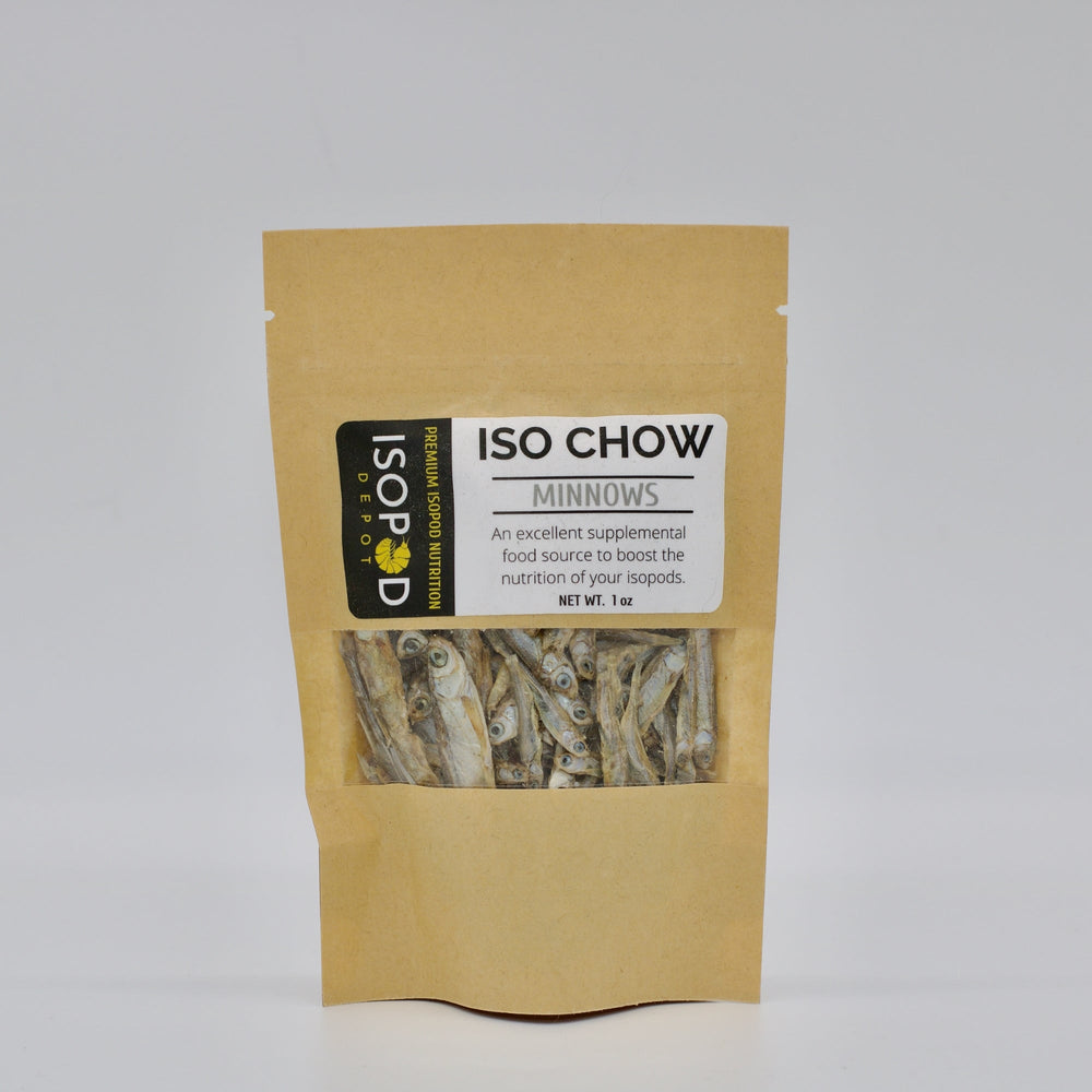 Iso Chow Freeze Dried Minnows Isopod Food - Isopod Depot
